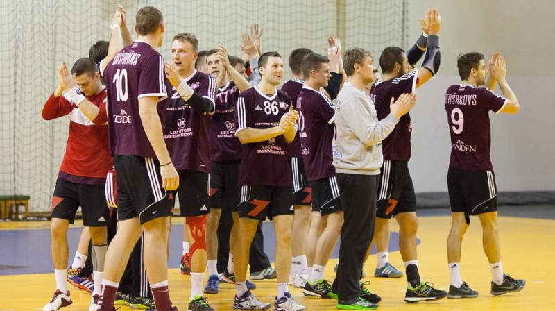 Latvijas izlases handbolisti
Foto: Edgars Vaivads