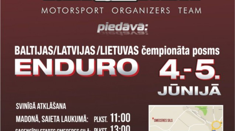 Enduro sacensības Madonā jau šonedēļ – pilsētas 90. jubilejā