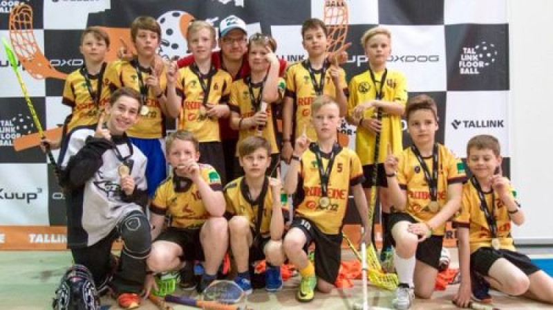 "Rubenes" jaunā paaudze pēc triumfa "Tallink Floorball"
Foto: Tallink Floorball