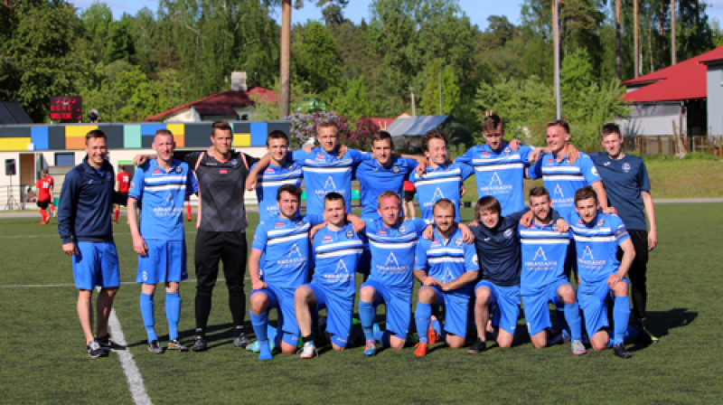 FK "Ogre" pēc otrās uzvaras
Foto: Ritvars Raits