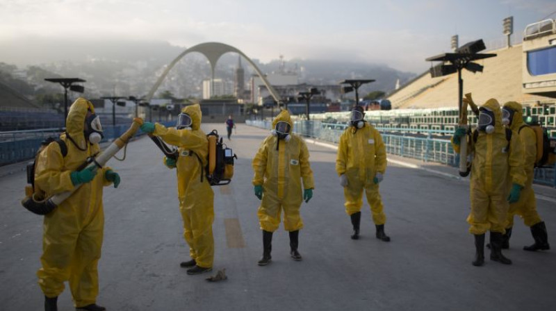 Riodežaneiro notiek centieni apkarot Zikas vīrusu izplatošos moskītus
Foto: AP/Scanpix