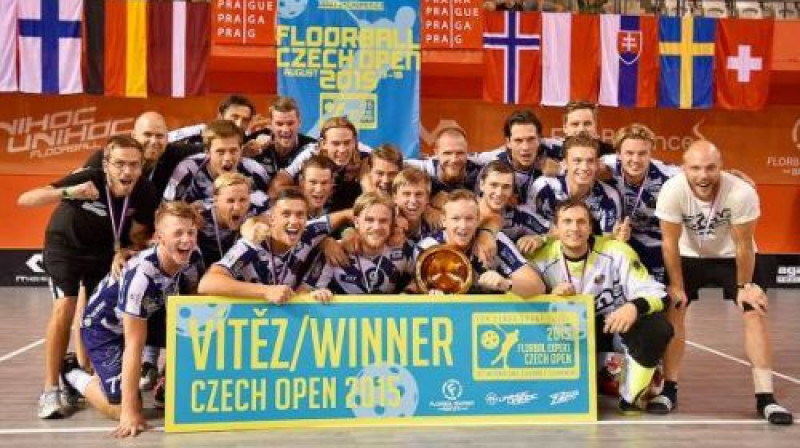 2015.gada uzvarētāji vīriešu Elites grupā "Pixbo Wallenstam IBK" (Zviedrija) 
Foto: czechopen.cz
