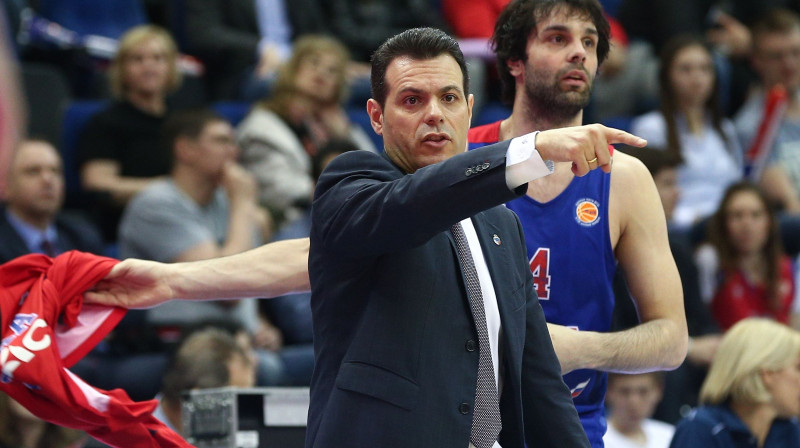 Dimitris Itudis un Milošs Teodosičs
Foto: Sergei Bobylev/TASS