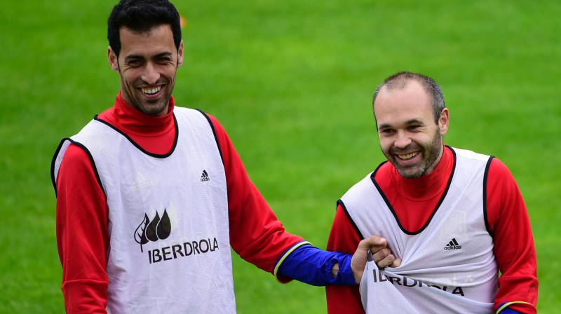 Serhio Busketss un Andress Injesta
Foto: AFP/Scanpix