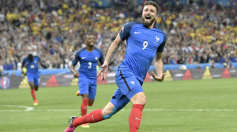 Francijas pirmo vārtu autors Olivjē Žirū
Foto: AP/Scanpix