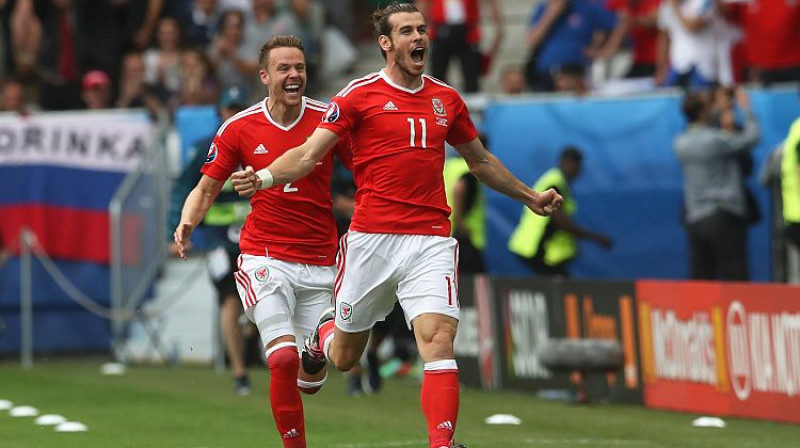 Velsas pirmo vārtu autors Gerets Beils
Foto:AP/Scanpix