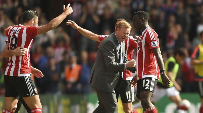 Ronalds Kūmans un "Southampton" futbolisti
Foto: AP/Scanpix