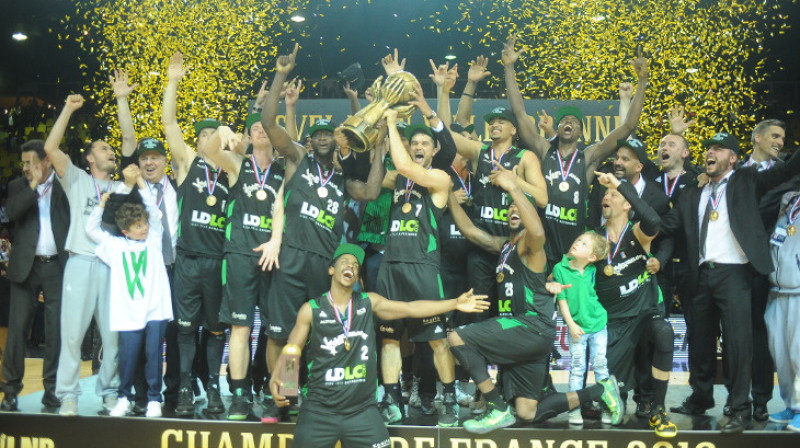 2016. gada Francijas čempione ASVEL 
Foto: lnb.fr