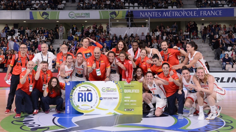 Spānijas basketbolistes pēc uzvaras pār Koreju
Foto: fiba.com