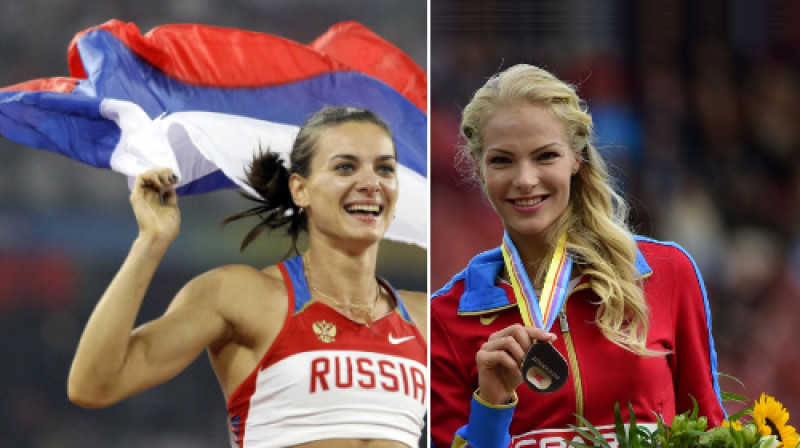 Jeļena Isinbajeva un Darja Kļišina
Foto: AP, AFP / Scanpix