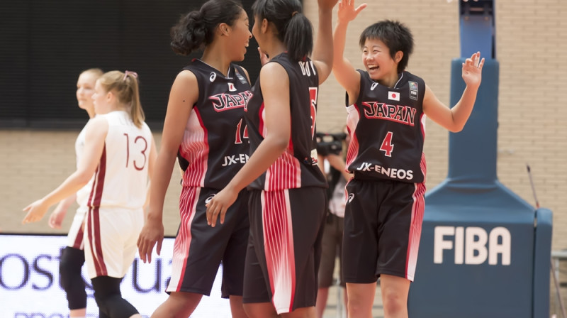 Japānietes priecājas par uzvaru
Foto: fiba.com