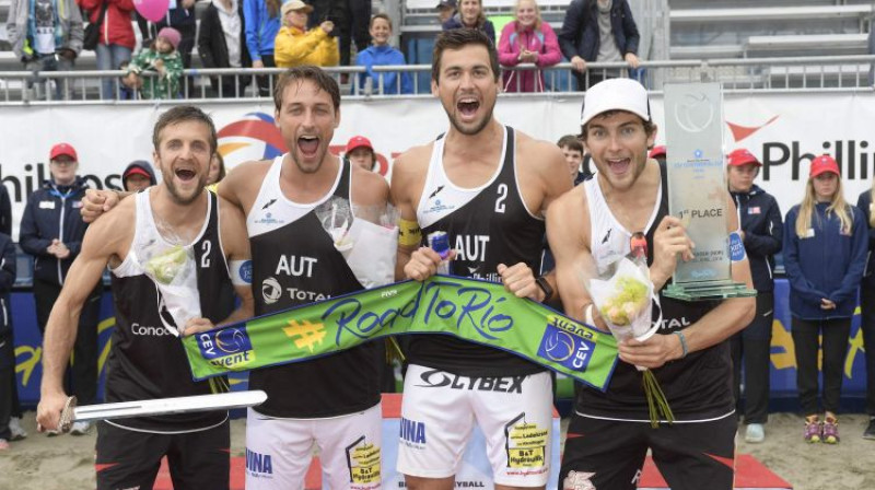 Austrijas volejbolisti
Foto: Cev.lu