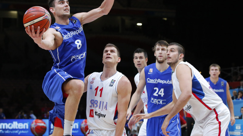 Tomašs Satoranskis un Jans Veselijs pirmo spēli izlasē aizvadīja 28. jūnijā
Foto: AP/Scanpix