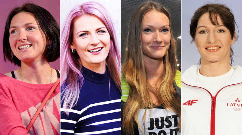 Jeļena Prokopčuka, Madara Palameika, Laura Ikauniece-Admidiņa un Anastasija Grigorjeva
Foto: Kaspars Krafts/f64, Lauris Vīksne/f64, Romāns Kokšarovs/f64 un Vladislavs Proškins/f64