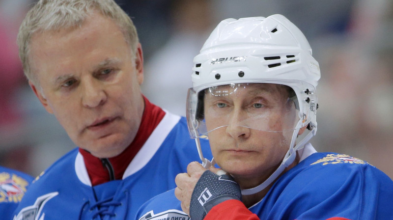 Vjačeslavs Fetisovs un Vladimirs Putins
Foto: Mikhail Metzel/TASS