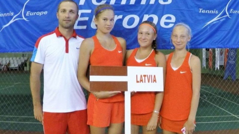 Latvijas U14 meiteņu izlase
Foto: Tennis Europe
