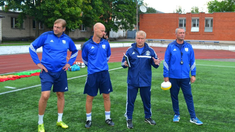 Vjačeslavs Dusmanovs, Vladimirs Žavoronkovs, Viktors Demidovs, Sergejs Pogodins
Foto: bfcdaugava.lv