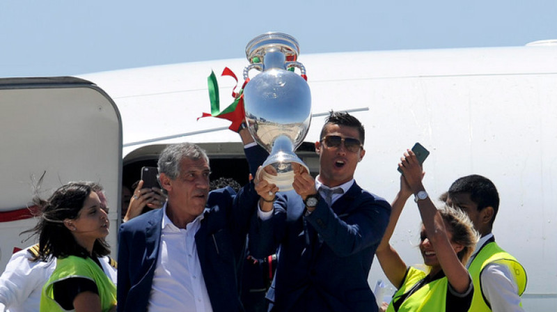 "Euro 2016" čempioni atgriežas Portugālē 
Foto: AP/Scanpix