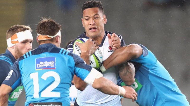 Israels Folau guva piezemējumu, taču ar to bija par maz, lai "WAratahs" uzvarētu.
Foto: facebook.com/waratahs