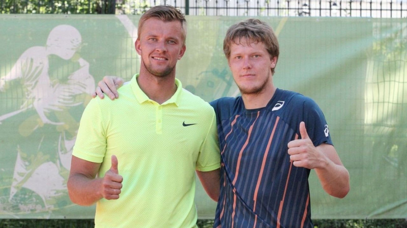 Krišjānis Stabiņš un Miķelis Lībietis
Foto: tenisoakademija.lt