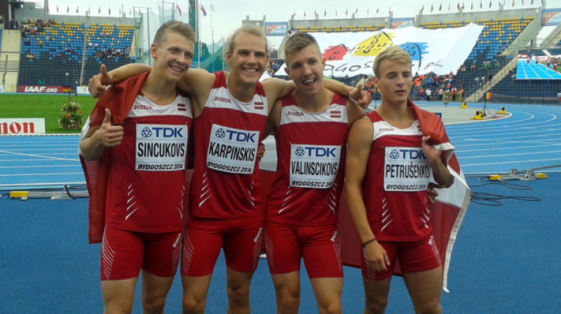 Latvijas stafetes četrinieks 
Foto: Viktors Beļikovs / LVS