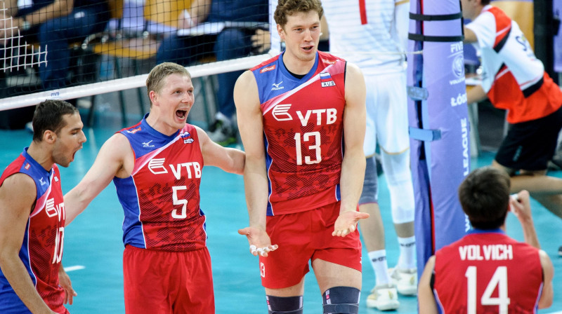 Krievijas izlases volejbolisti
Foto : PressFocus/SIPA