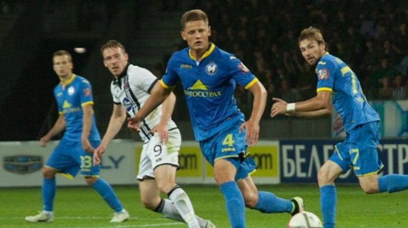 Kaspars Dubra Čempionu līgas spēlē pret "Dundalk"
Foto: Fcbate.by