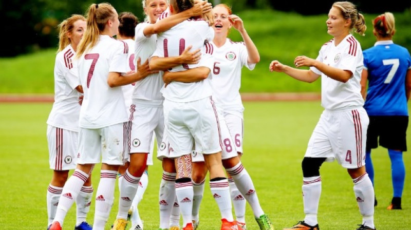 Latvijas sieviešu futbola izlase 
Foto: LFF