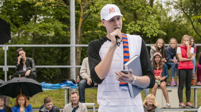 Kristaps Porziņģis vasarā pasākumā Liepājā
Foto: Jānis Vecbrālis/F64