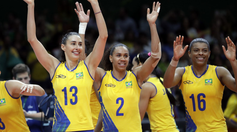 Brazīlijas sieviešu izlasi
Foto: AP/Scanpix
