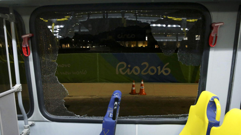 Skats uz Rio no reportieru autobusa
Foto: Shannon Stapleton / Reuters