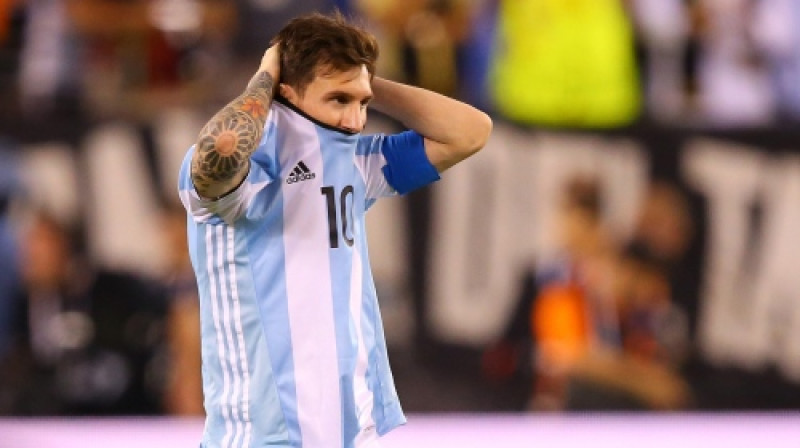 Lionels Mesi Argentīnas izlasē aizvadījis 113 spēles un guvis 55 vārtus
Foto: AFP/Scanpix