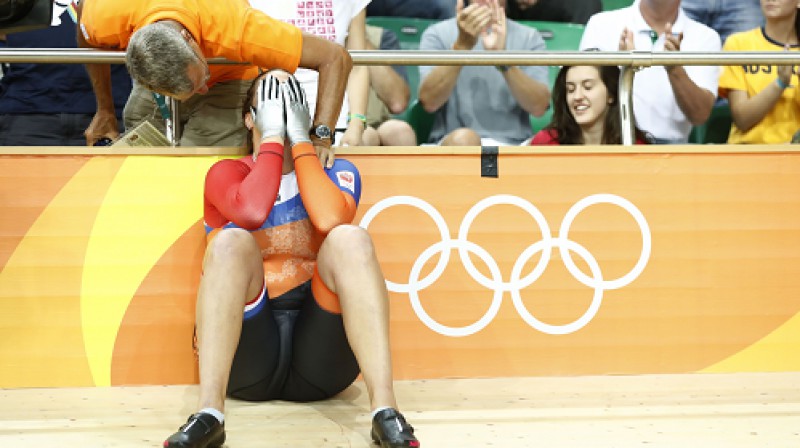 Elisa Ligtleja pēc triumfa neslēpa emocijas
Foto: AFP/Scanpix