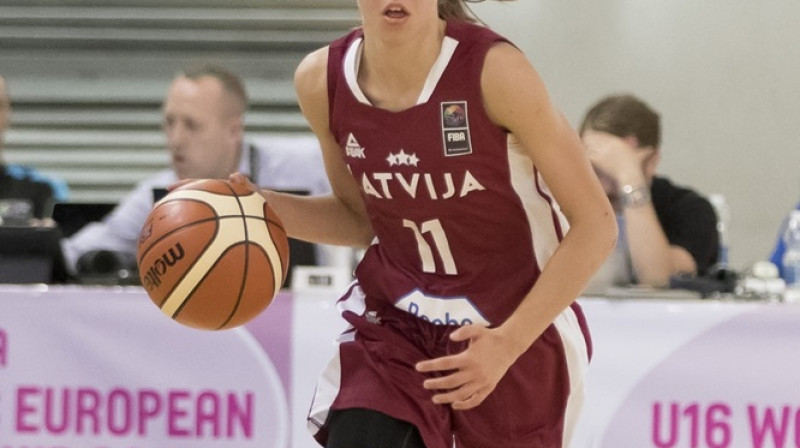 Māra Mote: 23 punkti un Latvijas U16 izlases uzvara pār Krievijas kadetēm.
Foto: FIBA.com