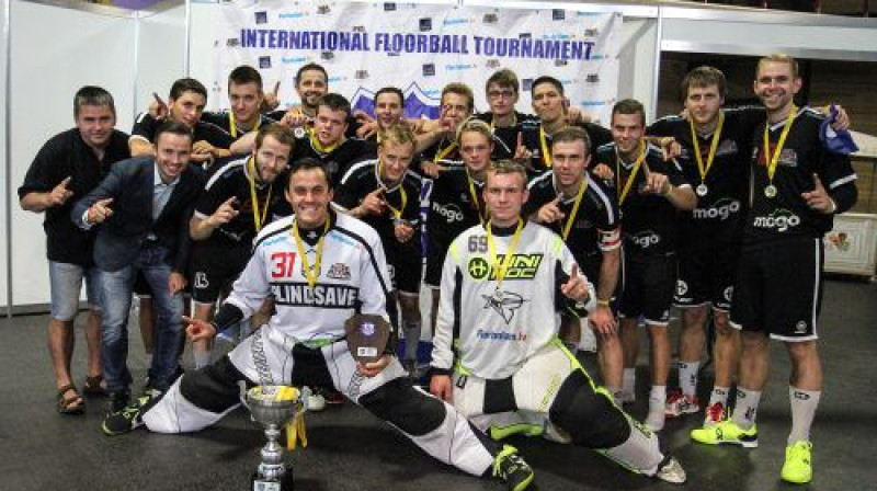 Vīriešu Elites līgas uzvarētāji "RTU/Rockets"
Foto: Renārs Buivids