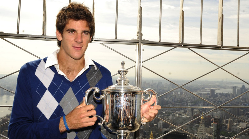 Huans Martins Del Potro ar "US Open" trofeju 2009. gada 15. septembrī
Foto: AFP/Scanpix