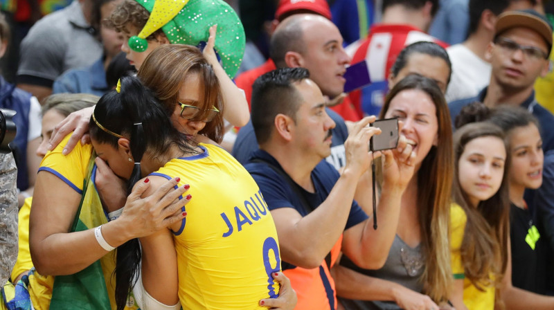 Brazīlietes pēc neveiksmes bija satriektas
Foto: Sipa USA/Scanpix