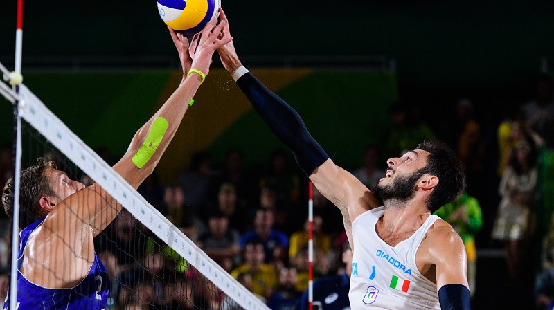 Paolo Nikolai uzbrukumā
Foto: rio2016.fivb.com