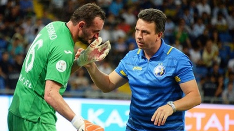 Sergejs Veremko pusstundu nospēlēja par spīti deguna lūzumam
Foto: fcbate.by