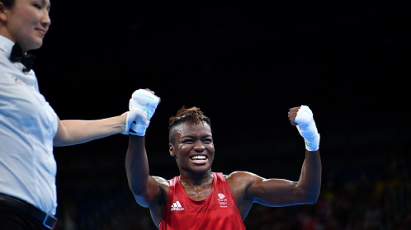 Boksere Nikola Adamsa izcīnīja vērtīgu zeltu Lielbritānijai
Foto: AFP/Scanpix