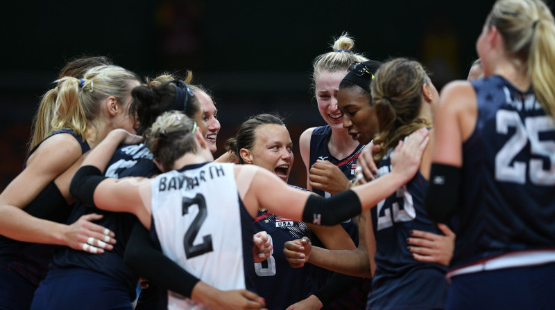 ASV volejbolistes svin bronzas izcīnīšanu 
Foto: AFP/Scanpix