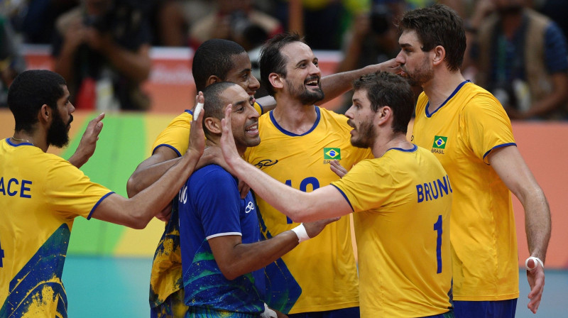 Brazīlijas volejbolisti
Foto: AFP/Scanpix