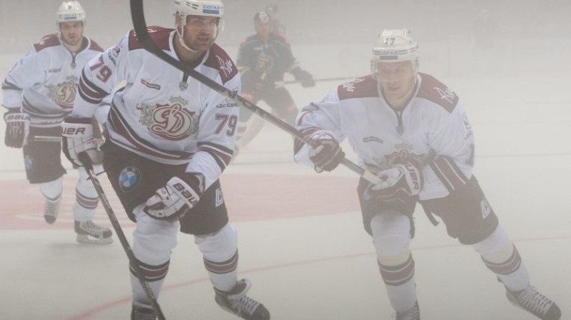 Vitālijs Pavlovs un Kaspars Saulietis
Foto: Dinamo Rīga