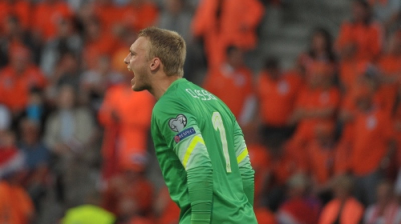 Jaspers Sillesens "Skonto" stadionā Rīgā
Foto: Gints Ivuškāns, f64