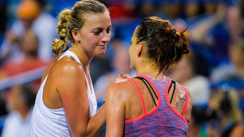 Petra Kvitova un Agņeška Radvaņska
Foto: AFP/Scanpix