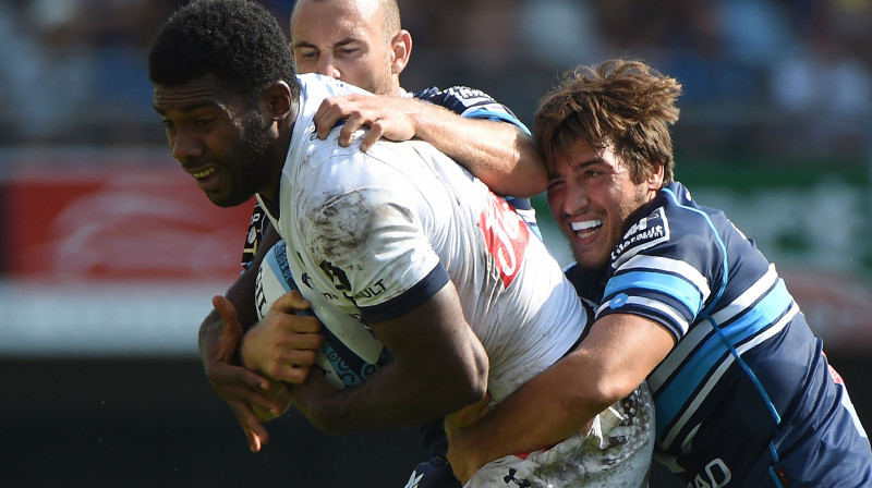 Noa Nakaitači Monpeljē spēlētāju ielenkumā
Foto: AFP/Scanpix