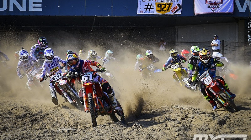 MX2 sacensību startā vadībā Horhe Prado
Foto: mxgp.com