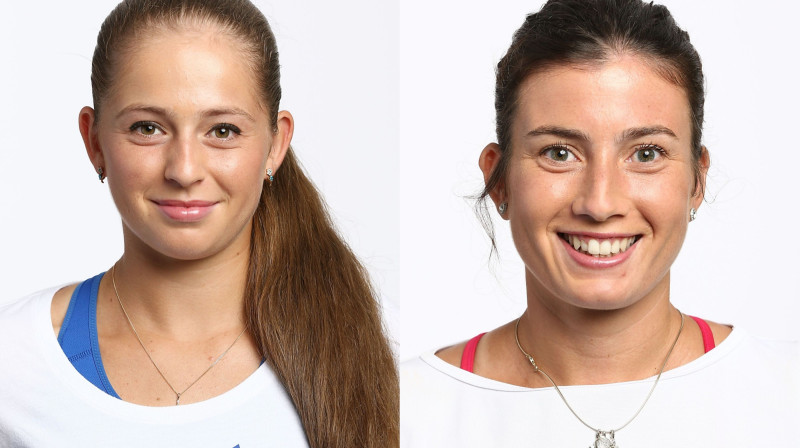 Aļona Ostapenko un Anastasija Sevastova pirms dažiem mēnešiem Ņujorkā
Foto: AFP/Scanpix