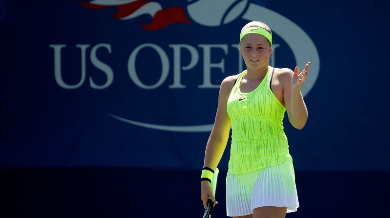 Aļona Ostapenko šogad bez uzvarām "Grand Slam" turnīros
Foto: AFP/Scanpix