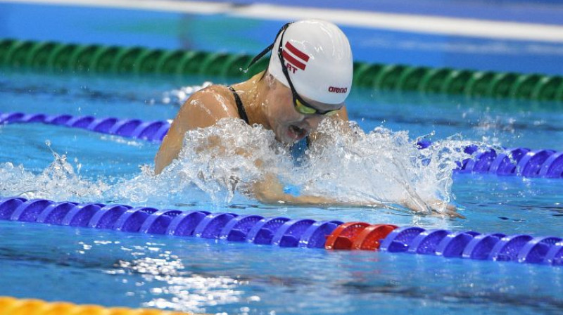 Aļona Ribakova olimpiskajās spēlēs
Foto: Romāns Kokšarovs/F64